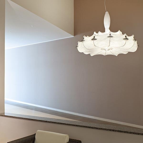 Hängande lampdesign mjuk glöd vit pulverlackerat stål