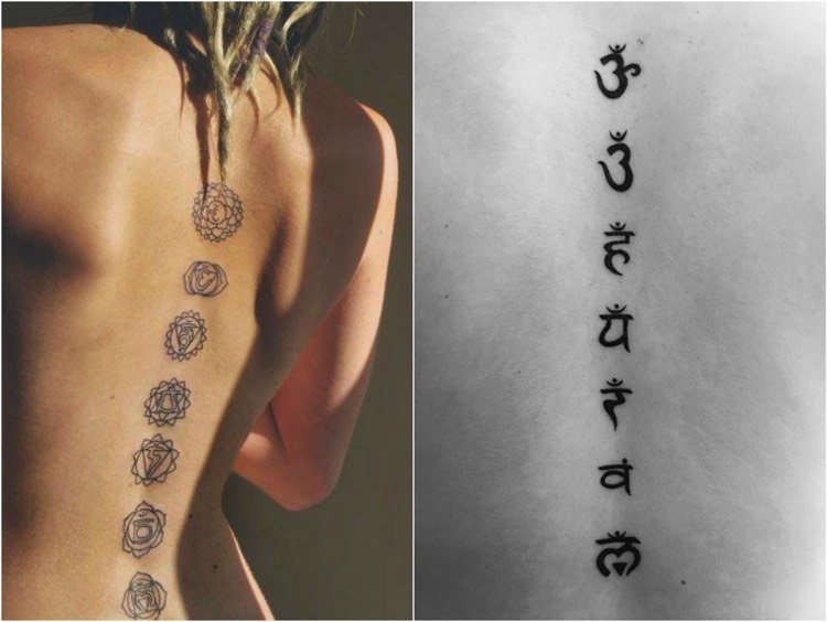 tatuering-design-ryggrad-kvinnor-yoga-chakras-symboler