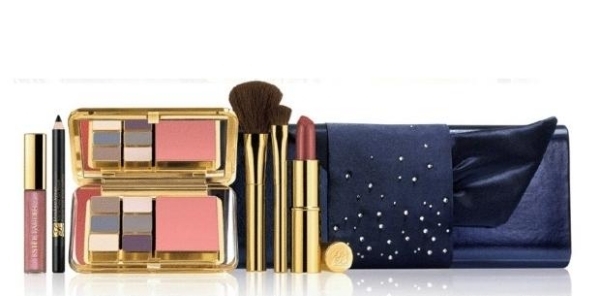 Estee Lauder Swarovsky Crystals Luxury Handbag Eyeshadow Lipstick Lip Gloss