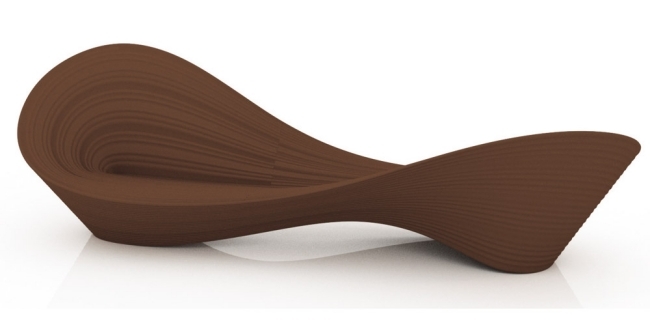 modell brun magis bänk design för rod arad utställning