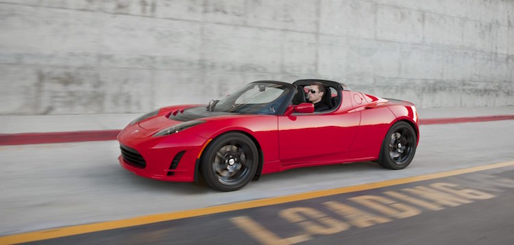elektrisk sportbil tesla roadstel 2006 produktionsmodell
