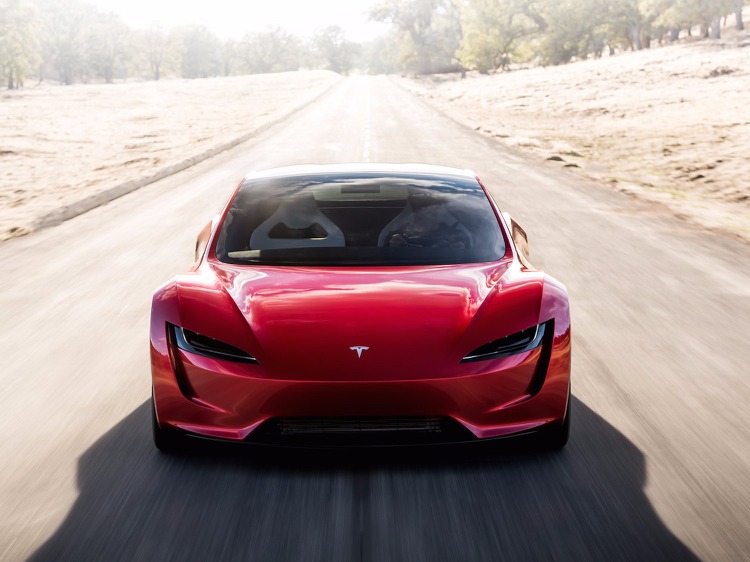Elektrisk sportbil tesla roadster ny generation elbil