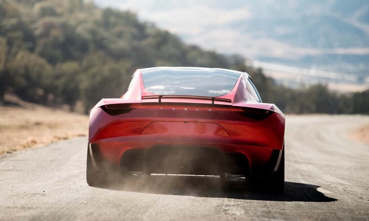 elektrisk sportbil tesla roadster designbilvy