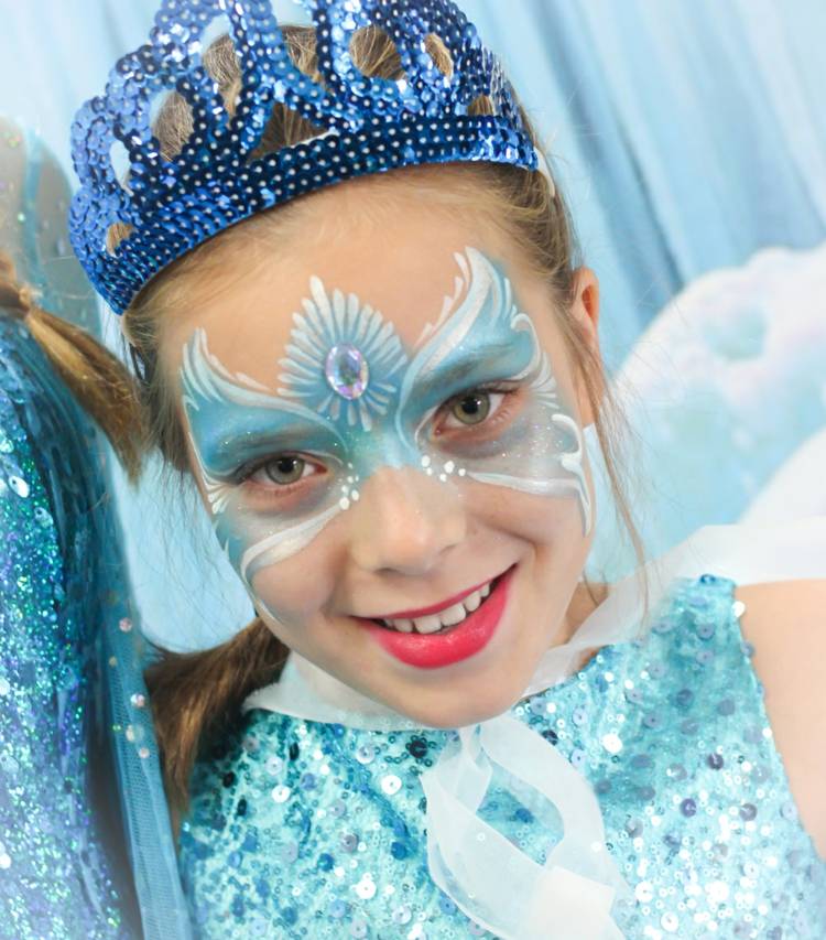 make up ice princess elsa costume carnival girl