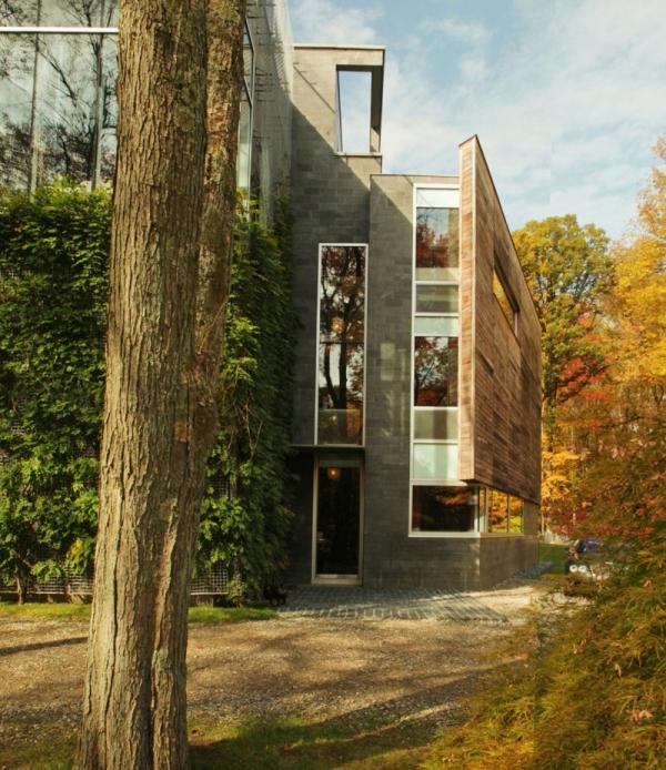 Energieffektivt hus modern grön arkitektur