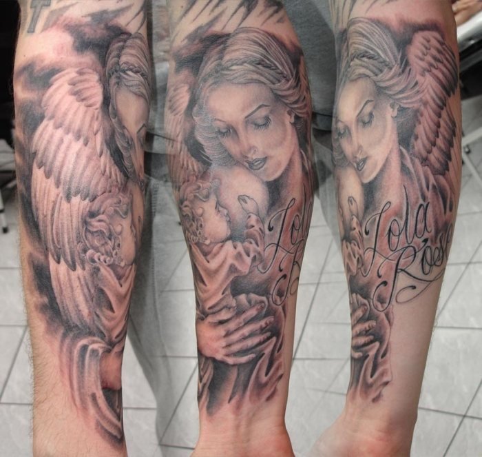 Ängel-tatuering-design-underarm-inuti-religiös