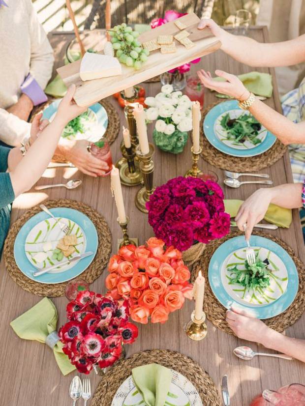 Fartenparty idéer coolt bord som ordnar blommor