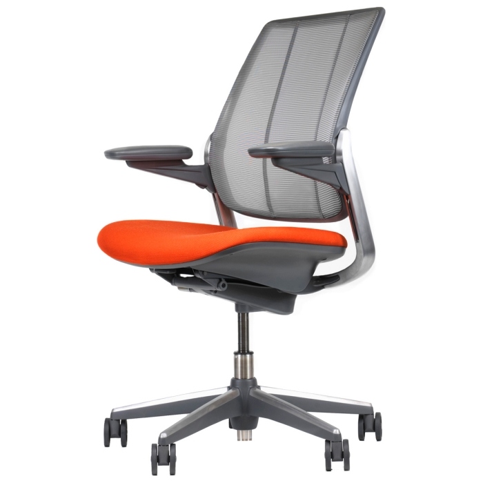 ergonomisk-kontorsstol-röd-sits-människoskala-Diffrient-värld-stol