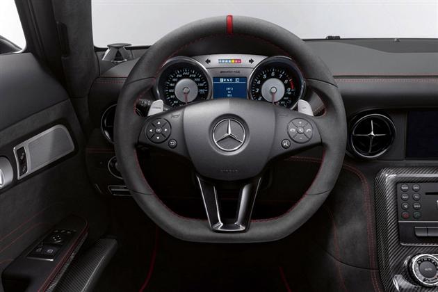 2014 mercedes sls amg svart serie ratt multifunktionell