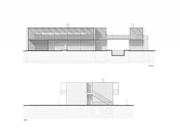 Utsikt över viken från huset