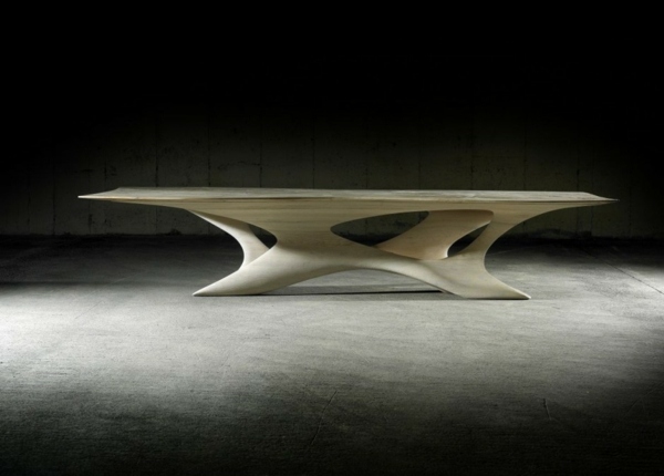 Erosion II - futuristiskt matbord av Joseph Walsh