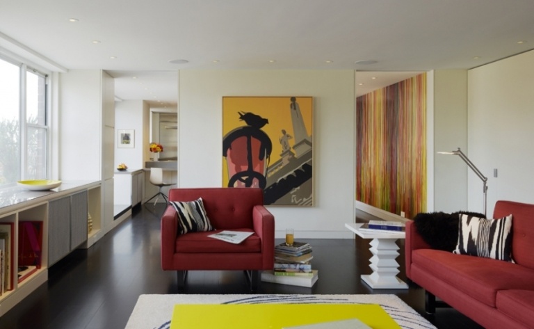 första-lägenhet-vägg-design-idéer-vardagsrum