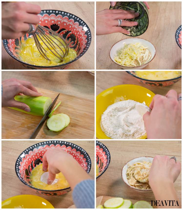 Fingermatrecept snabba zucchinichips med ost