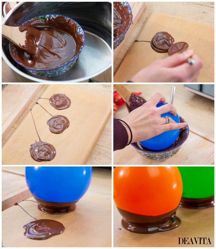 Hur man gör chokladskal med ballonger själv