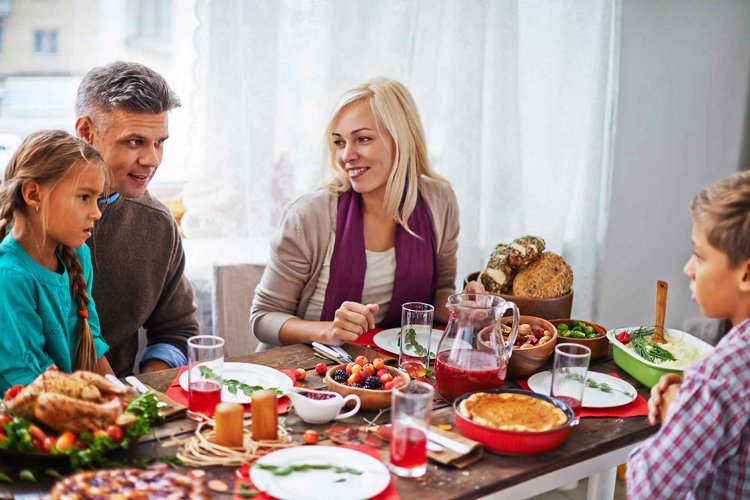 Att äta med familjen är bra för matsmältningen