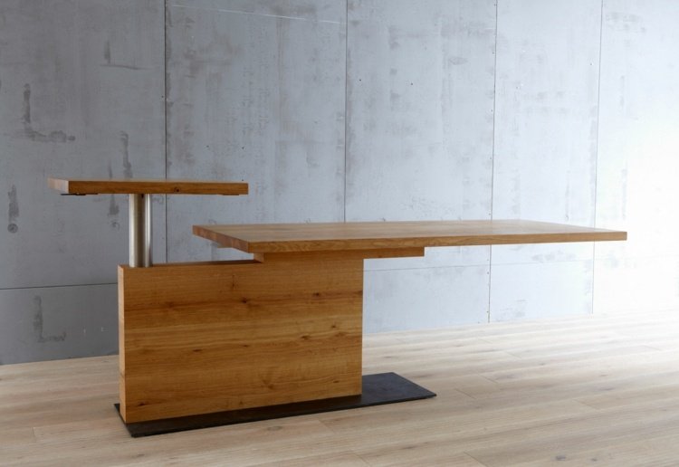 massivt trä matbord pavos modell modern bordsskiva