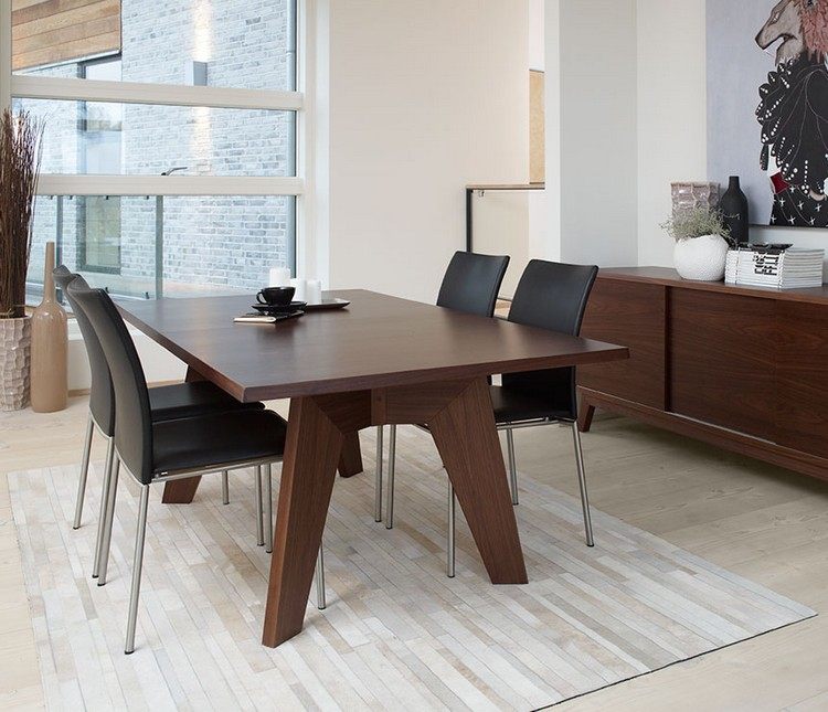matbord-stolar-valnöt-rektangulärt-svart