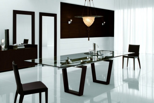Modern möbeldesign möbler kontrast belysning