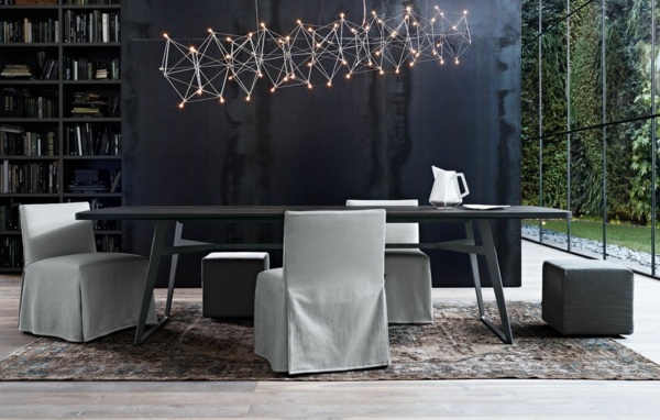 eklektisk matsal belysning design idéer
