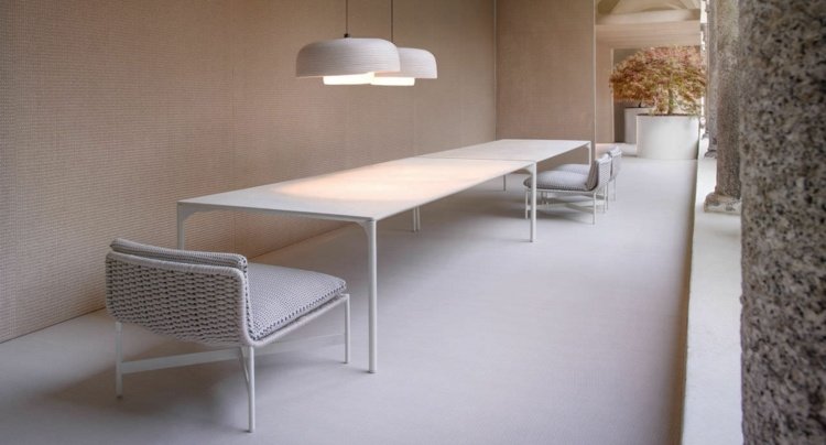 idé matsal lampa färgglada vitt tyg led matbord korg stol