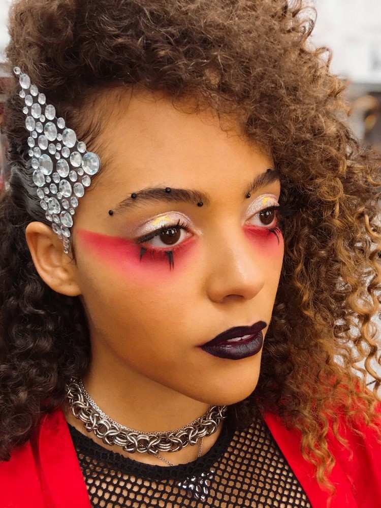 Halloween makeup idéer svart läppstift eufori makeup