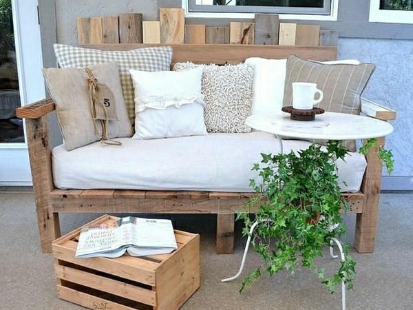 Soffbord trä bygga själv pallar möbler balkong