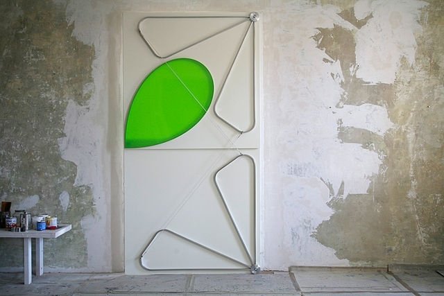 Klemens Torggler-rektangel flip panel-dörr system dörr design