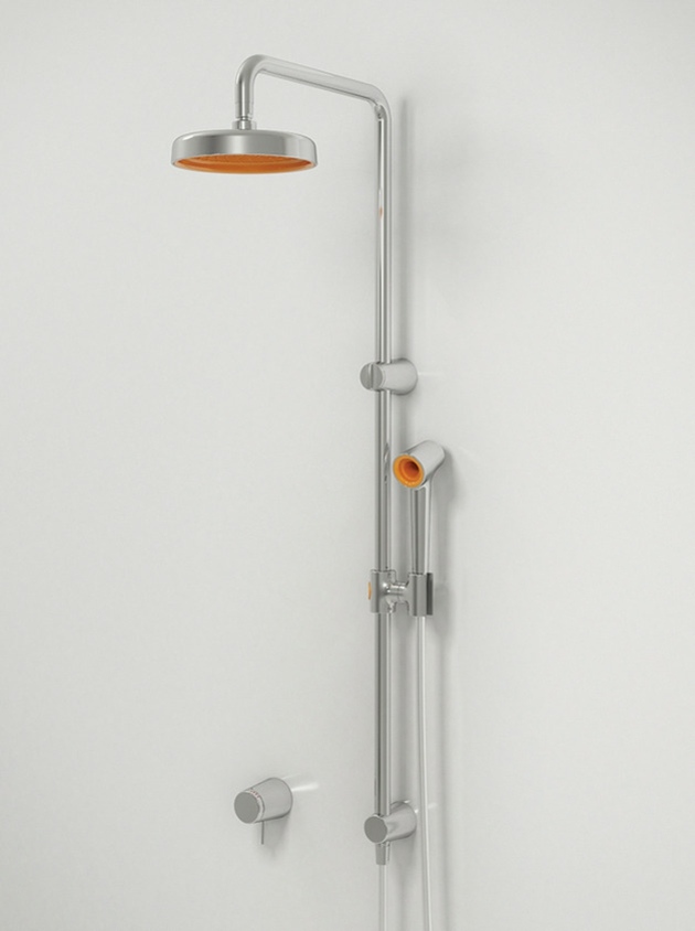 Dusch rostfritt stål moderna badrum design idéer