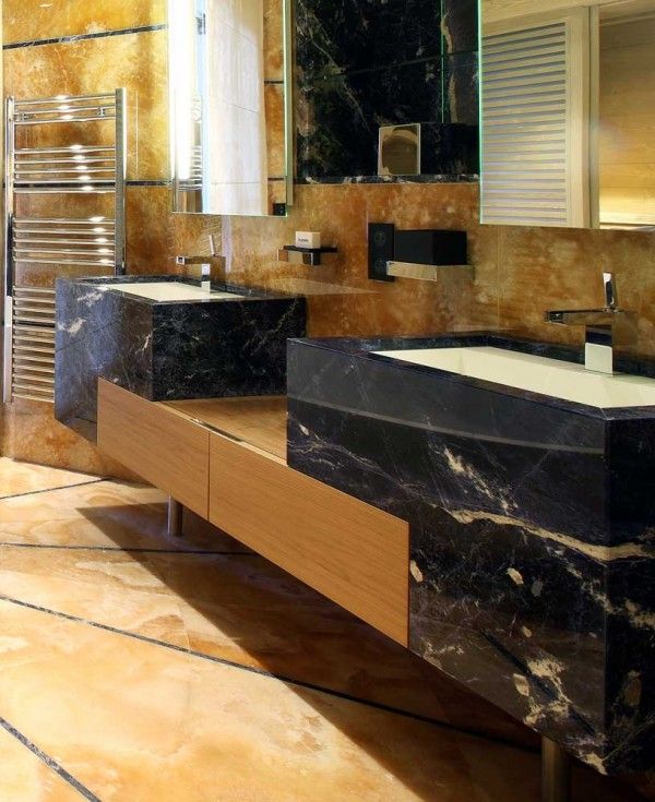Badrumskakel design Budri Italy - Exklusiv marmorväggbeklädnad