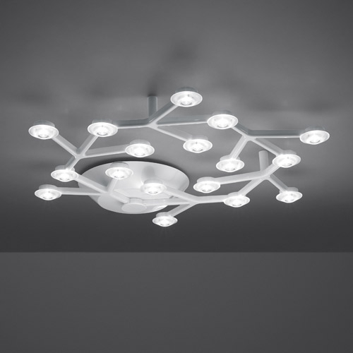 taklampor designade av artemide små lampor