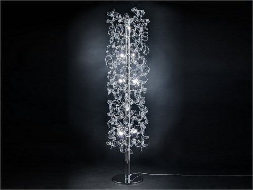 designer golvlampa av metall lux elegant design