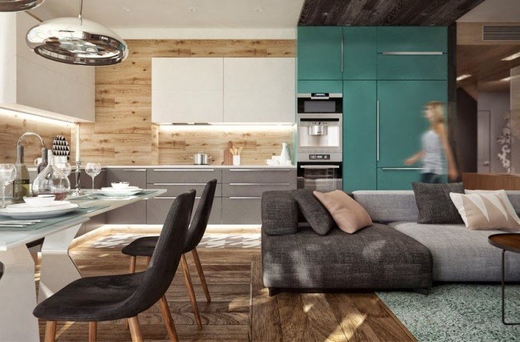 modern-interiör-trend-färger-2015-grön-trä-spannmål-grå-stoppad-soffa-design