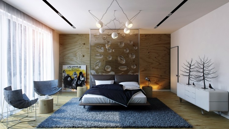 Interiör-trend-färger-2015-metalliskt-trä-och-glas-element-vägg