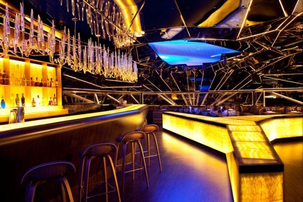 Bar design dubbla alegra nattklubb ljuskrona