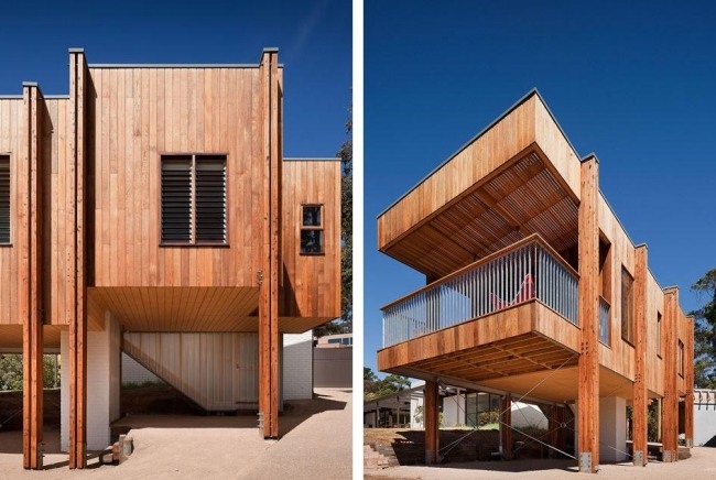 Modern Beach House-vid kusten-Australien soligt läge