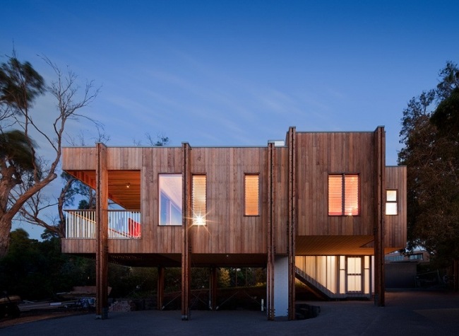Trähus med en våning Clare Cousins ​​Architects Mornington Australia