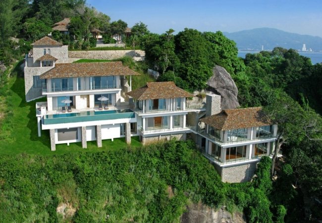 Liberty fritidshus i Phuket Thailand byggde fem nivåer