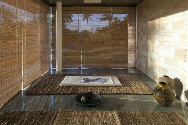 Makenna Resort exotisk inredning i bambu matta