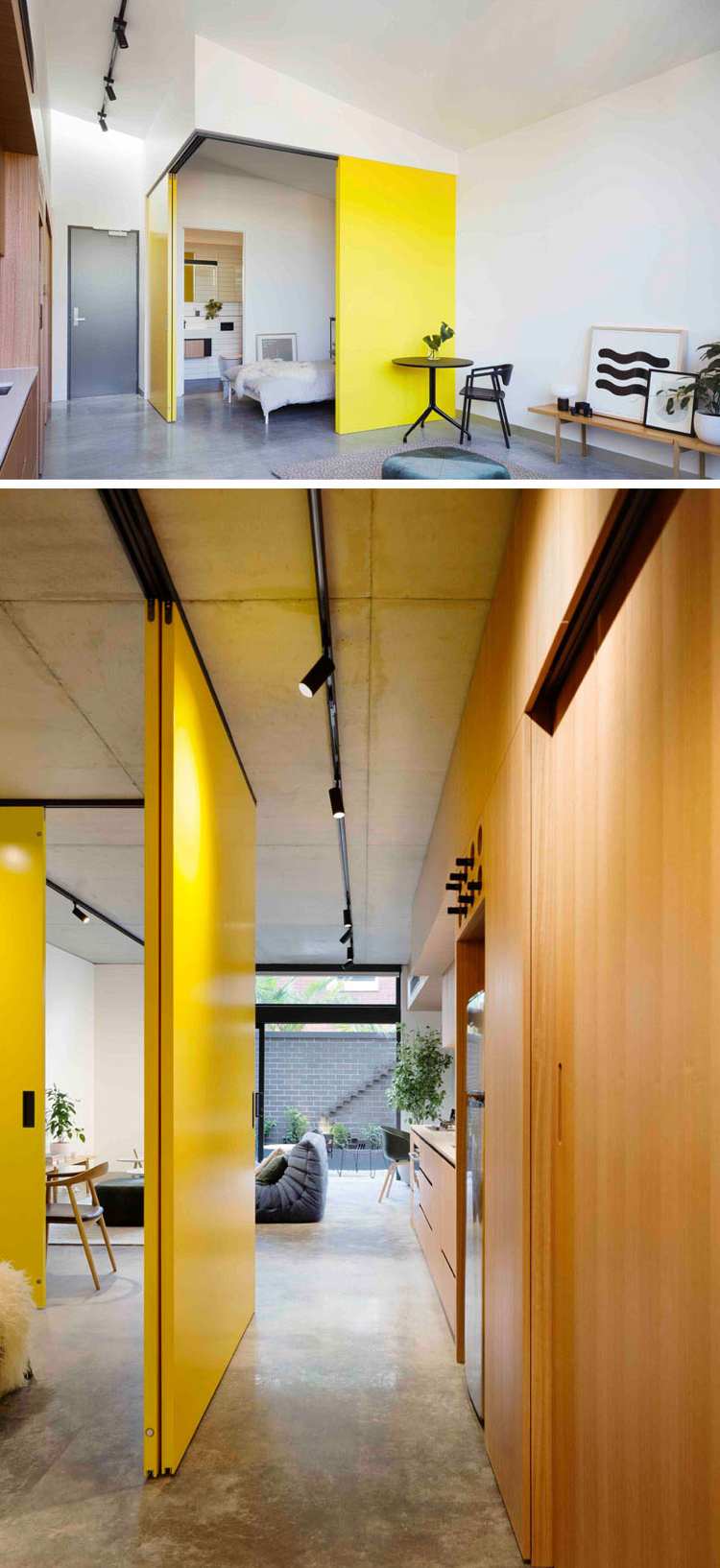 exklusivt-vardags-lägenhet-hus-betong-golv-skjut-vägg-modernt