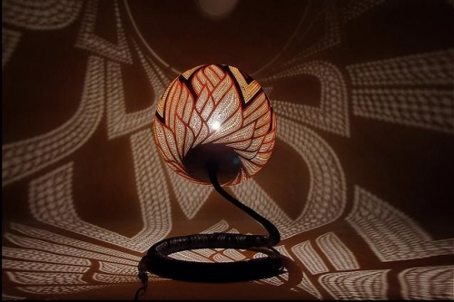 Designer bordslampa-halogenlampa