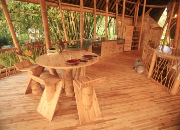 bambu hus inredning design matplats bambu möbler