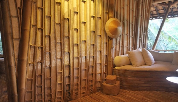 bambu-hus-vägg-design-kreativ