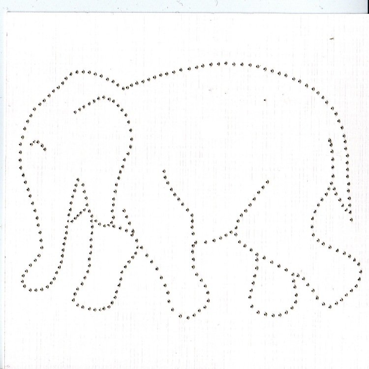 tråd bilder motiv barn mall djur elefant