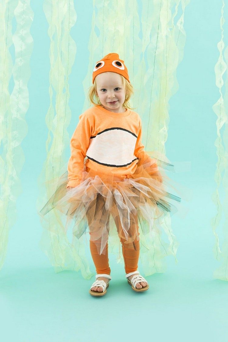 kostym havsdjur barnfilm nemo diy karneval dräkt barn