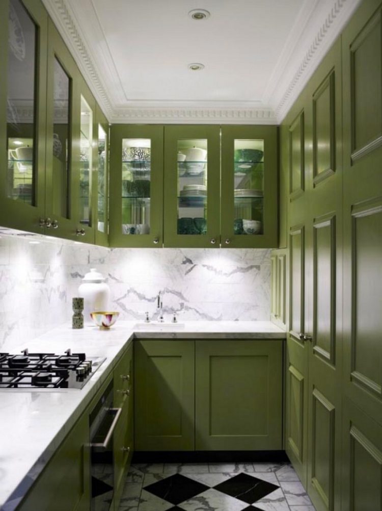 färg-kök-vägg-färger-fronter-vintage-traditionella-kök-fronter-grön-marmor