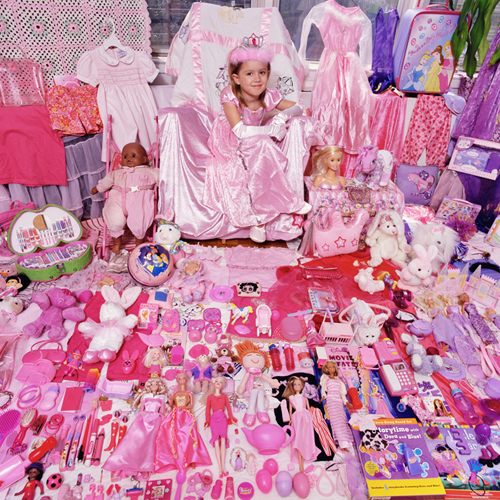 Prinsessrum för flickor-rosa leksaker