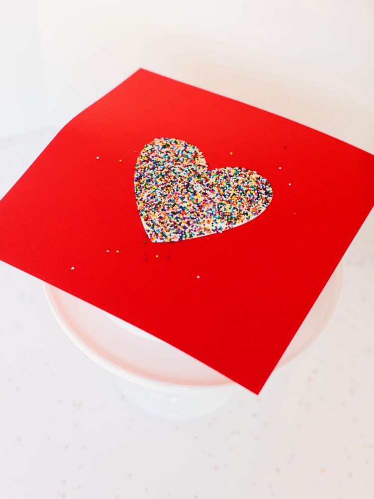 baby shower cake decorate heart template sugar sprinkles