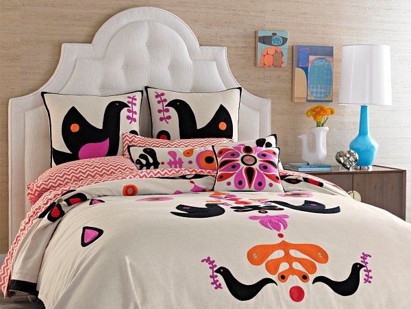 sängkläder färgglada dekoration idéer sommar dekoration