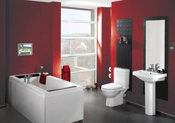 Färgtrender-i-badrummet-2012-röd-svart.