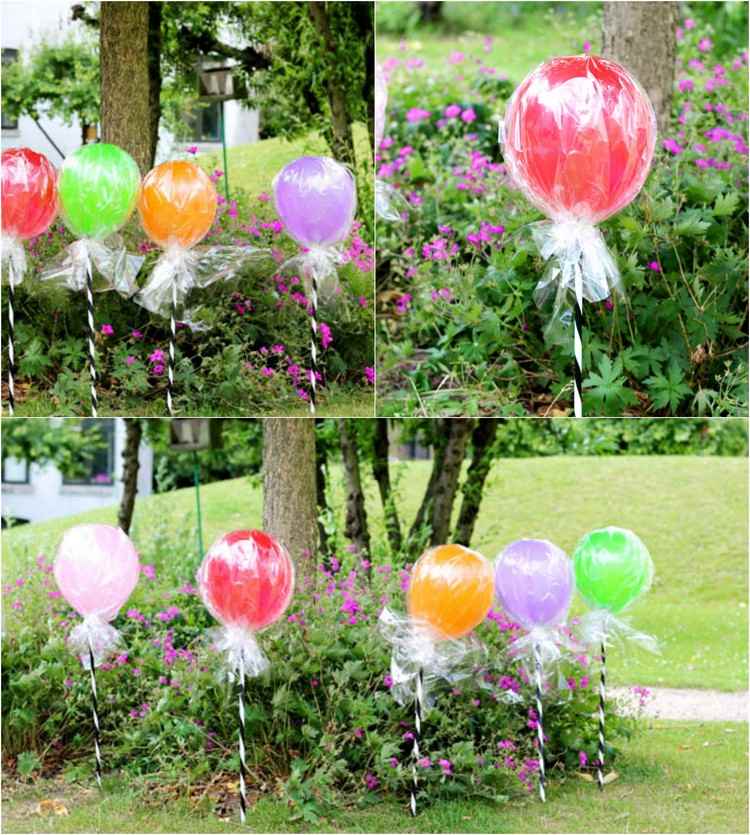 karneval-dekoration-pyssel-trädgård-plug-slickepinne-ballonger